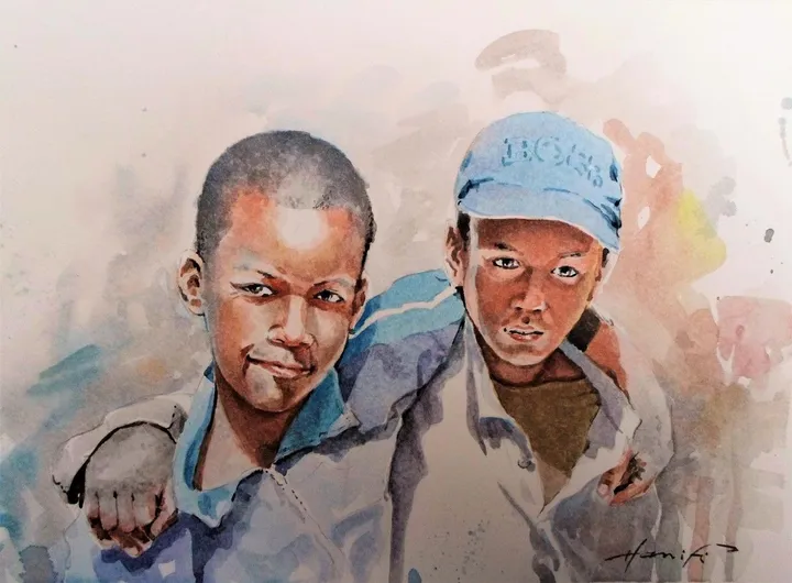 l Amitié, œuvre de hanifi ( hanifi ) abdelkader ( abdelkader )