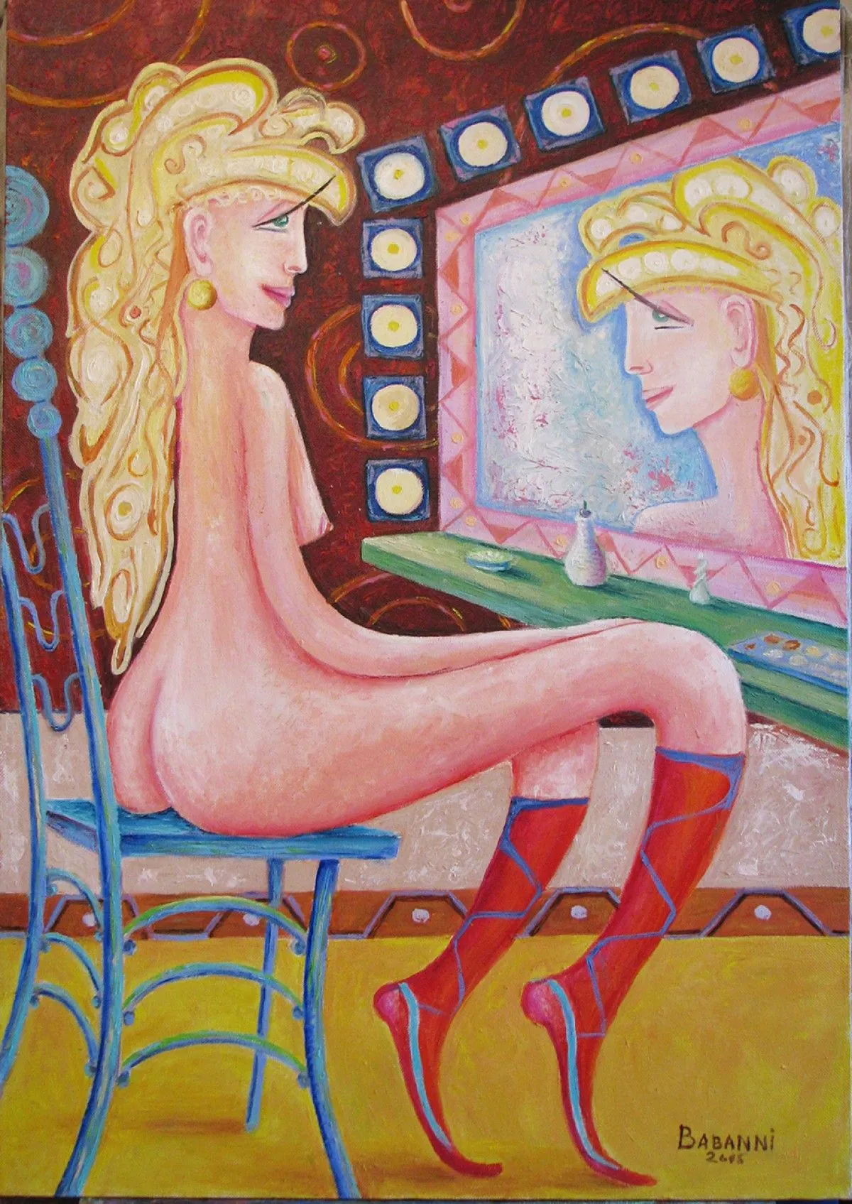 girl before a mirror, œuvre de Karen Babanni