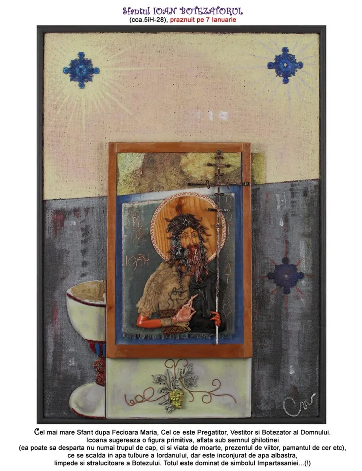 Saint John The Baptist, artwork by Neculai Cociorva