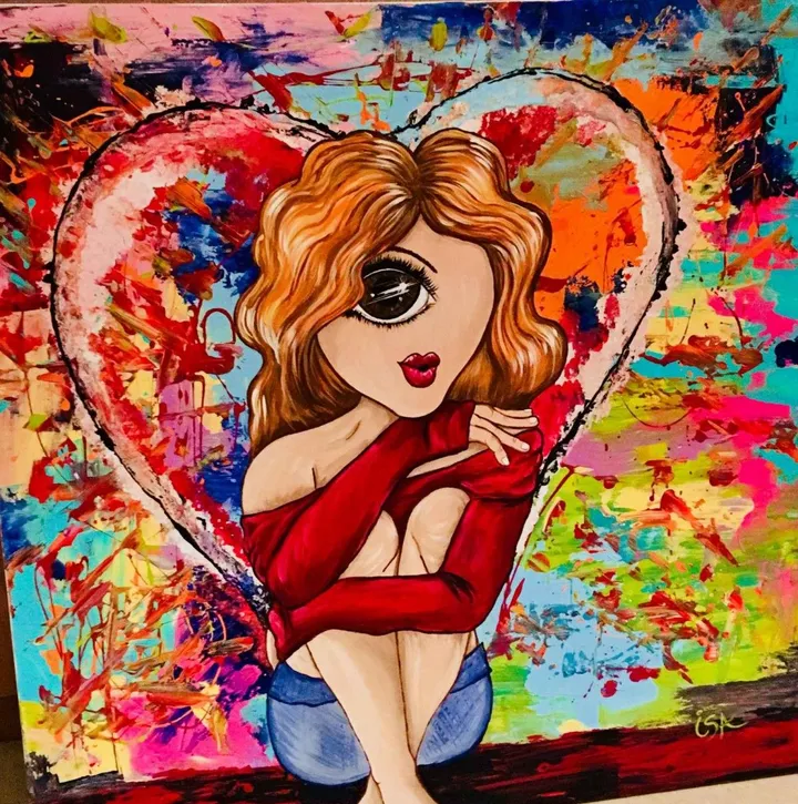 La couleur de l'amour, œuvre de Isabelle Marcoux