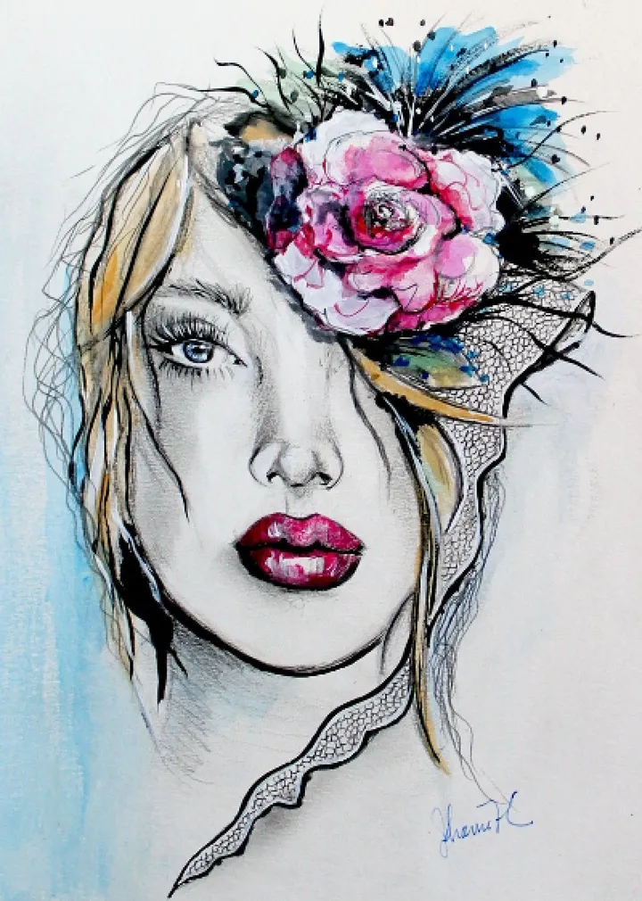 Fleur d'automne, artwork by Johanne Hebert Coulombe