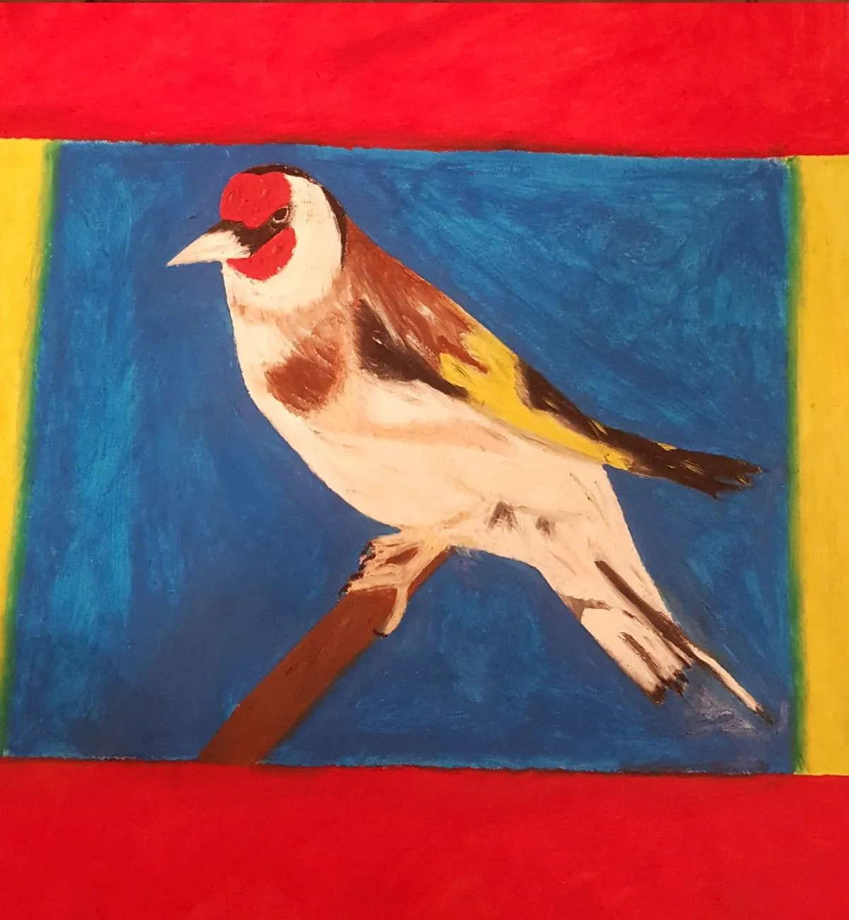 chardonneret, œuvre de SOFIENE CHERTOUK