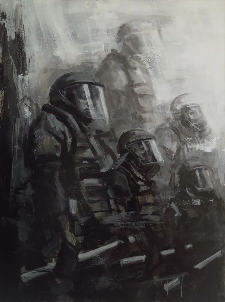 Lethal Masks, œuvre de Ricardo Valbuena