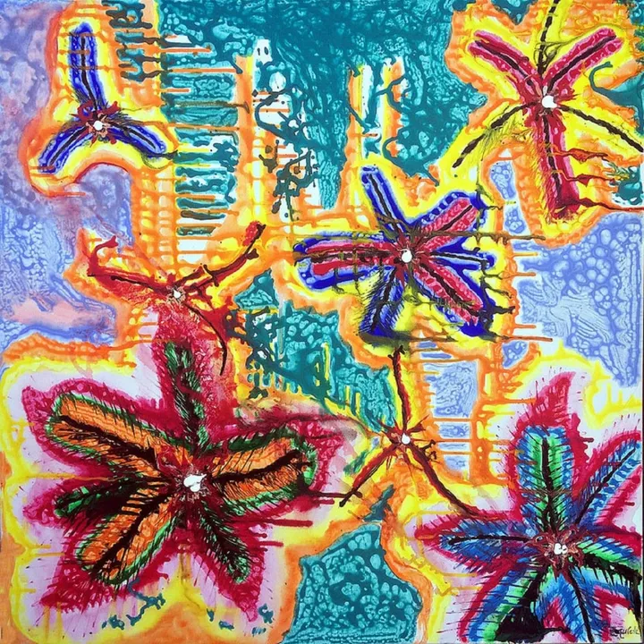Making of flowers, artwork by Zazulete Anuca Romanta Ion