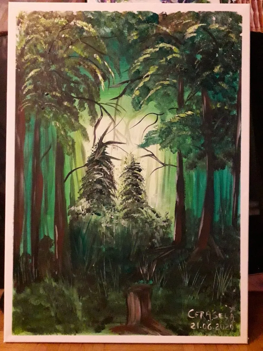 Deep in the forest, artwork by Cerasela Ciobanu