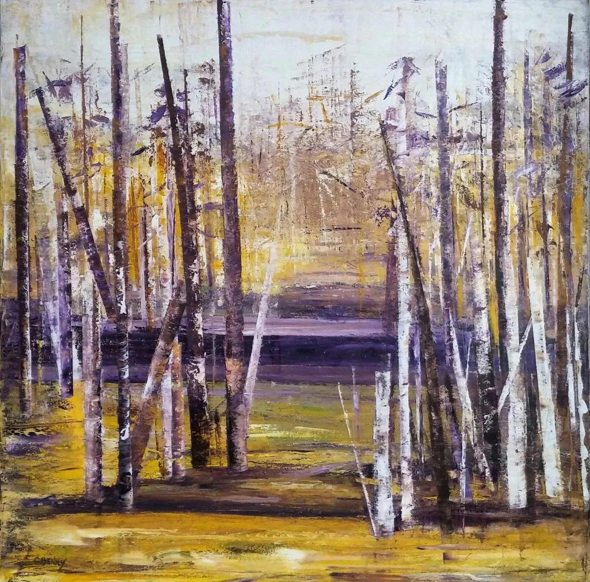 Purple Forest, artwork by Catherine Benny