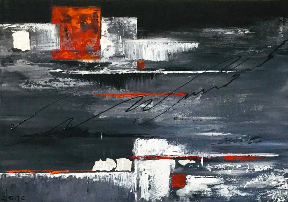 En rouge et noir, œuvre de Galerie Arnaud