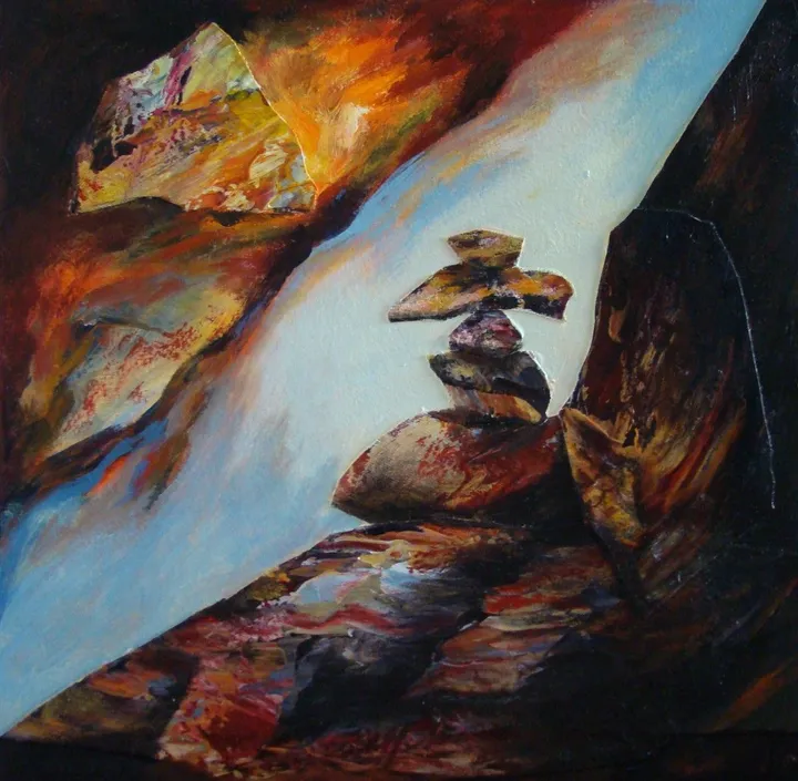Inuk de la chute, œuvre de Manon Marchand