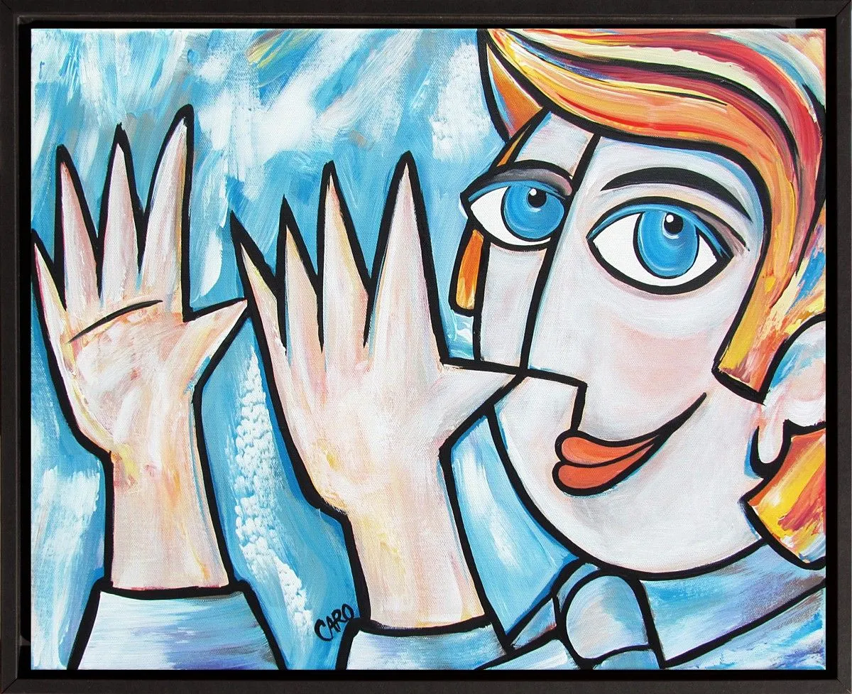 Pied de nez de businessman, œuvre de CARO .