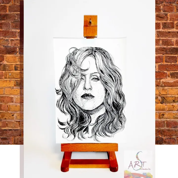 Madonna portrait, œuvre de Oksana Podolska