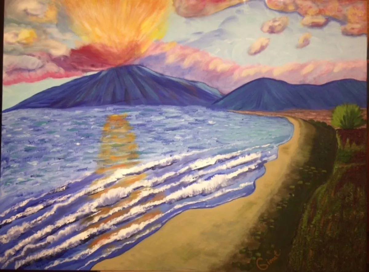 Avec toi, au soleil levant, au soleil couchant, œuvre de Muriel Gionet