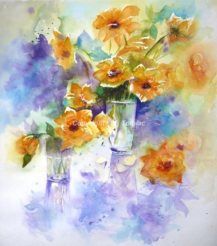 Brassée de printemps, œuvre de Françoise TOLBIAC