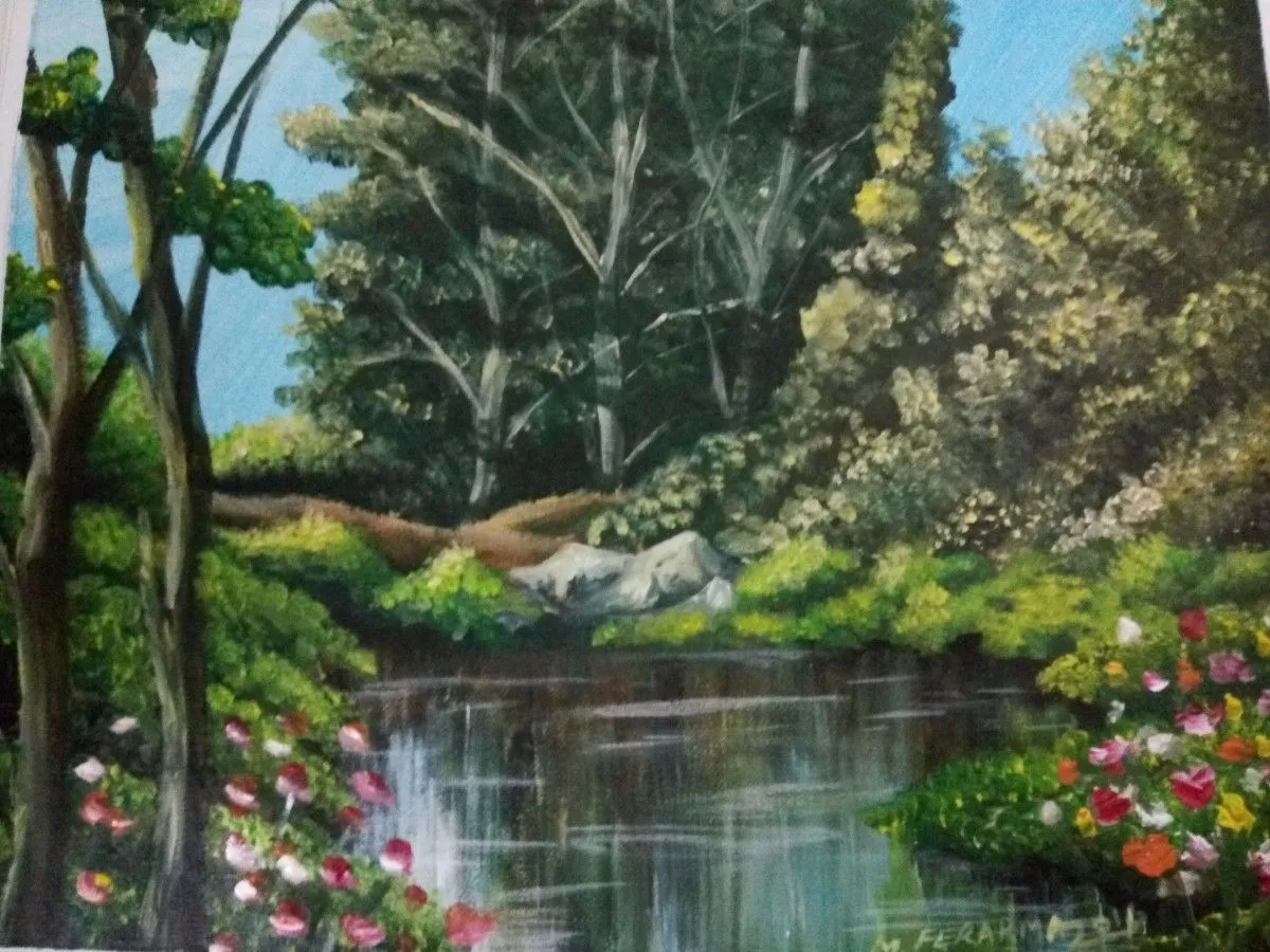 Paysage, œuvre de Mabrouk Ferarma