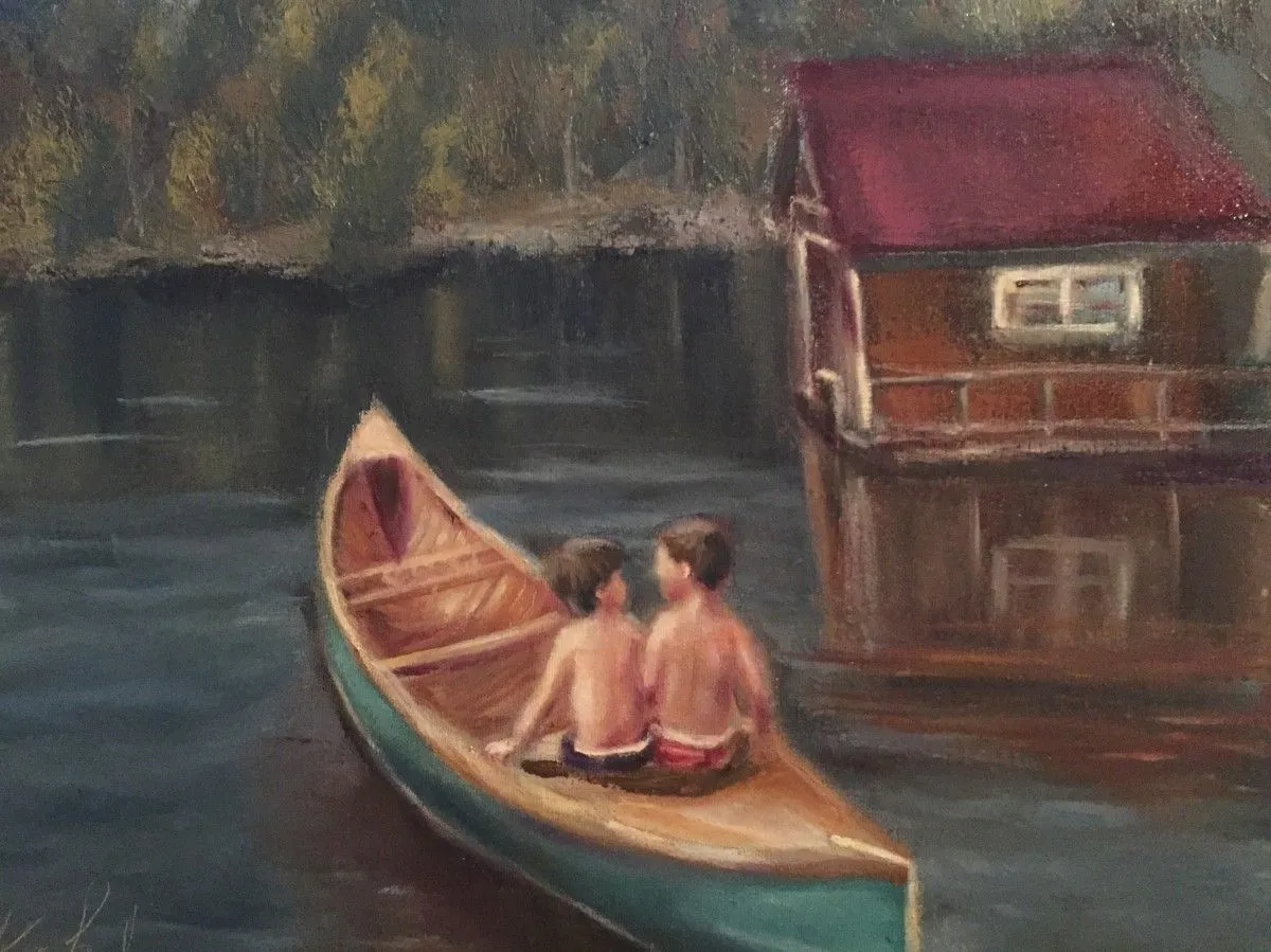 Les garçons, artwork by Alucha Kaledina