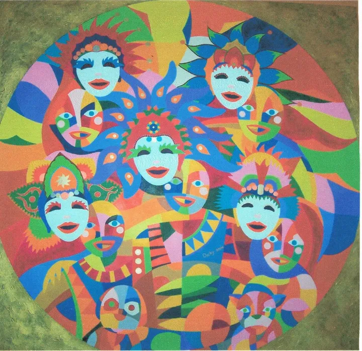 "Mascara Festival Commissioned", œuvre de Dicky Joe Santos