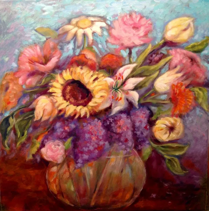 Jacqueline's Bouquet, artwork by Ursula Lampron