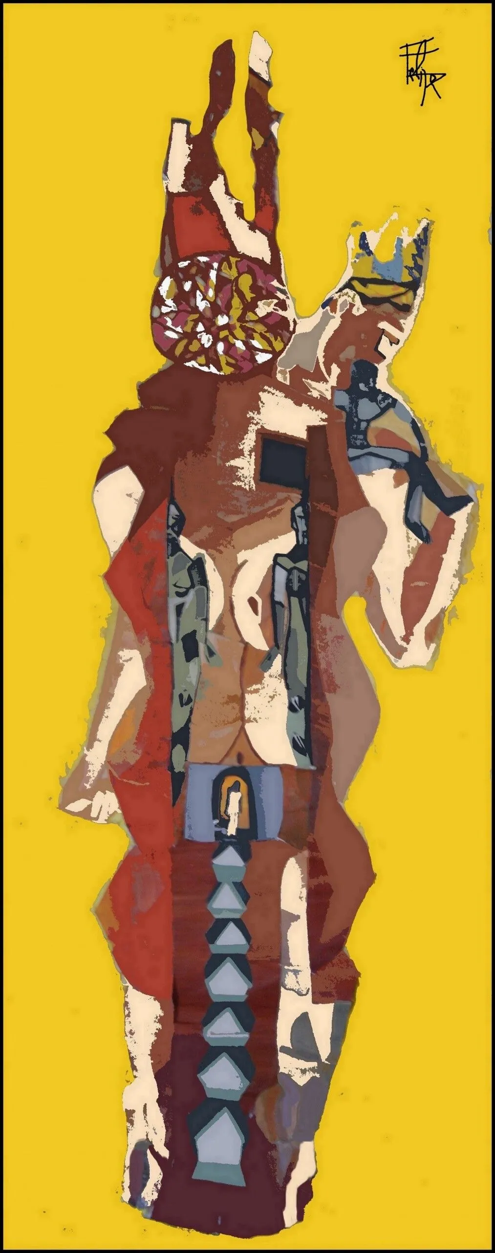 Femme cathédrale, artwork by Felipe Peintre