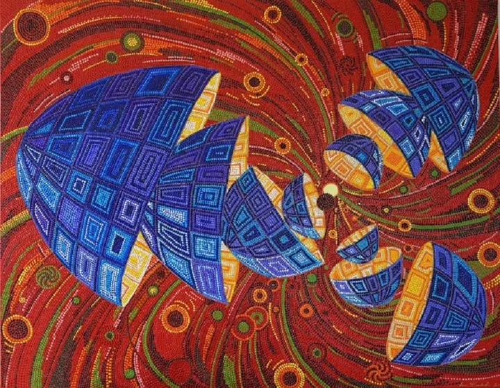 Big bang, artwork by luc Pradel