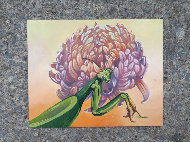 Un samedi soir fleural, artwork by Laurianne Choquette