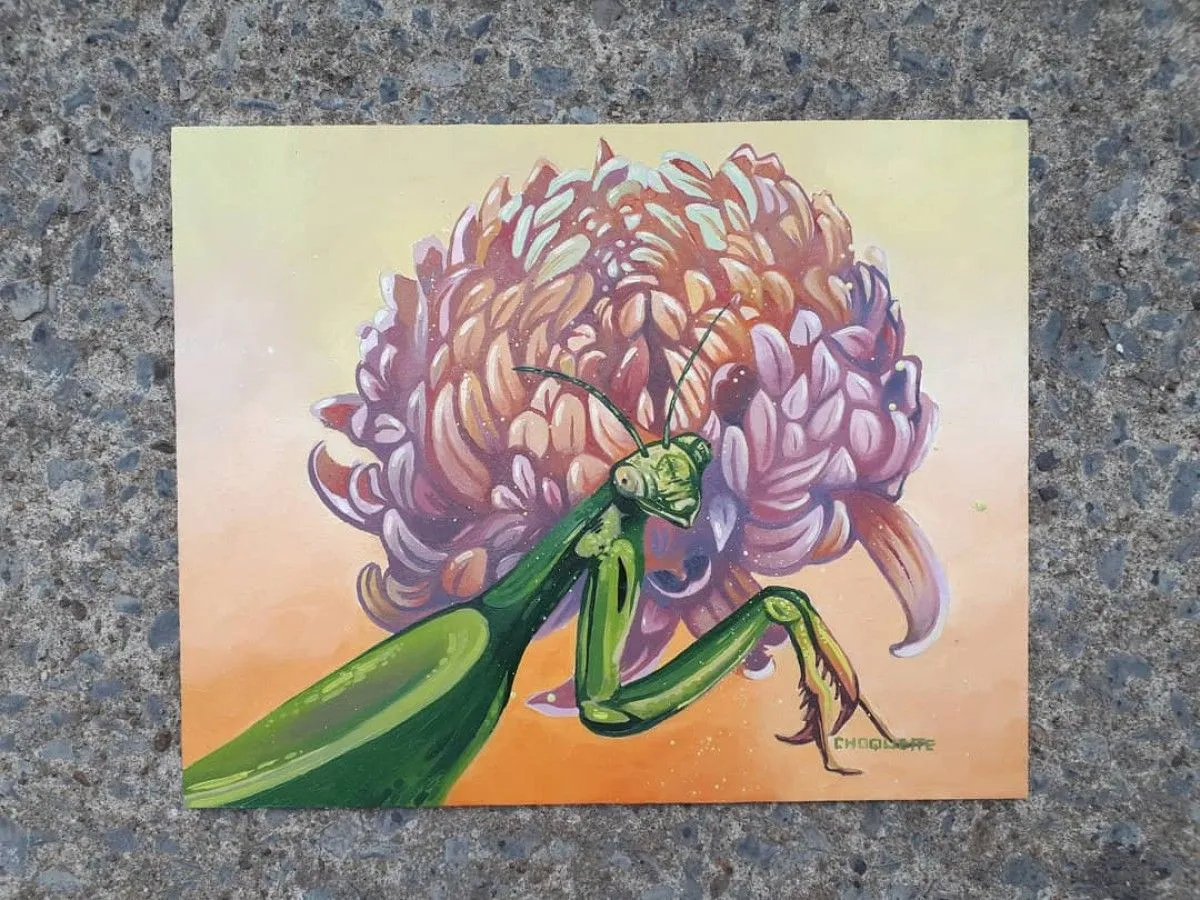 Un samedi soir fleural, artwork by Laurianne Choquette