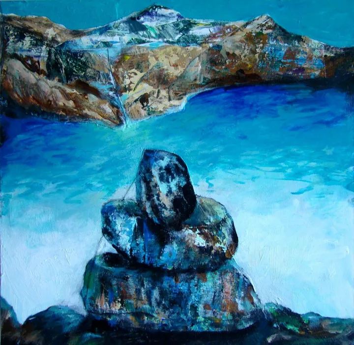 Inuk du traversier, œuvre de Manon Marchand