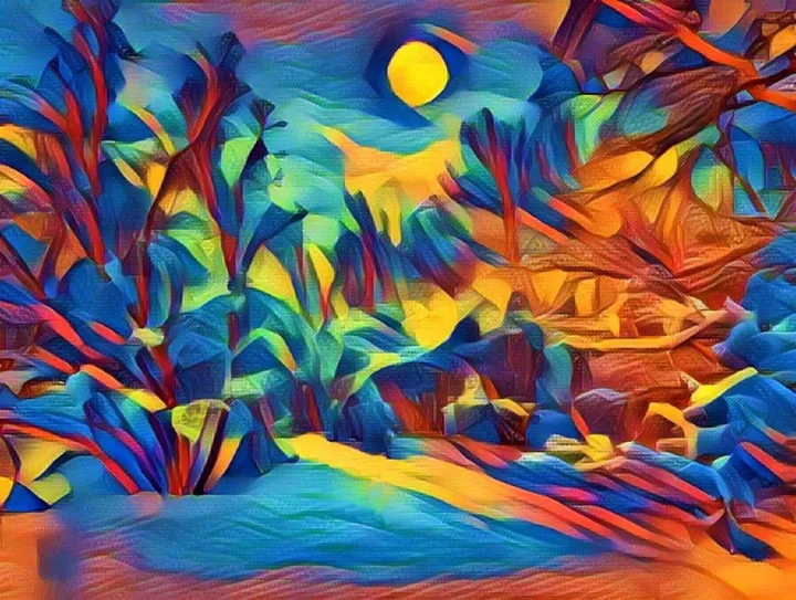 Rêve de neige, œuvre de Angèle Lux