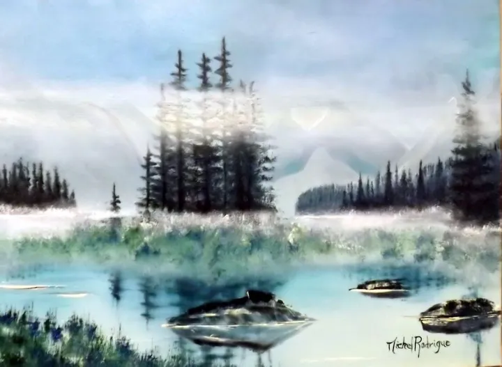 Îlot perdue, artwork by MICHEL JOSEPH RODRIGUE