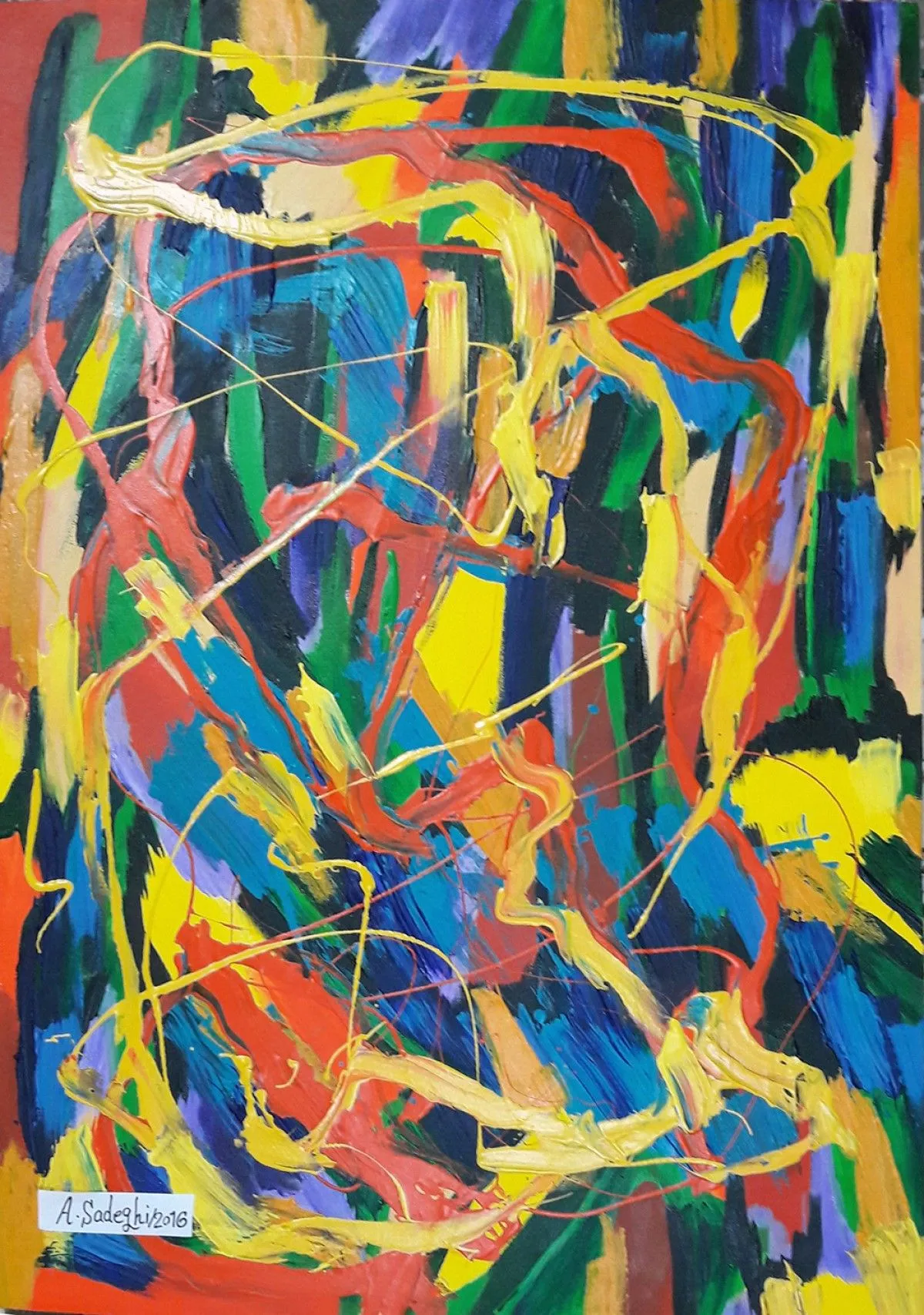 Dancing Color, artwork by Azam Sadeghi