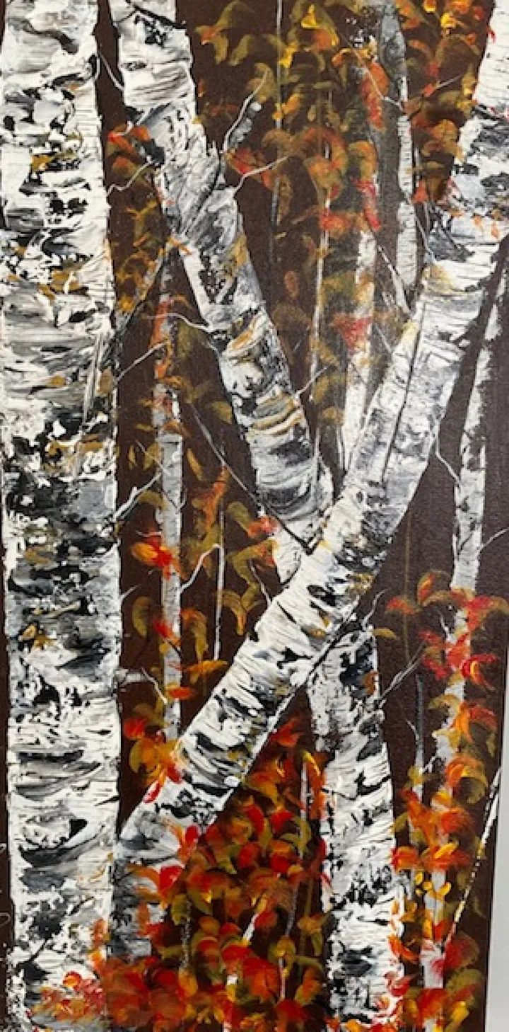 bouleaux2, artwork by Danielle Quevillon