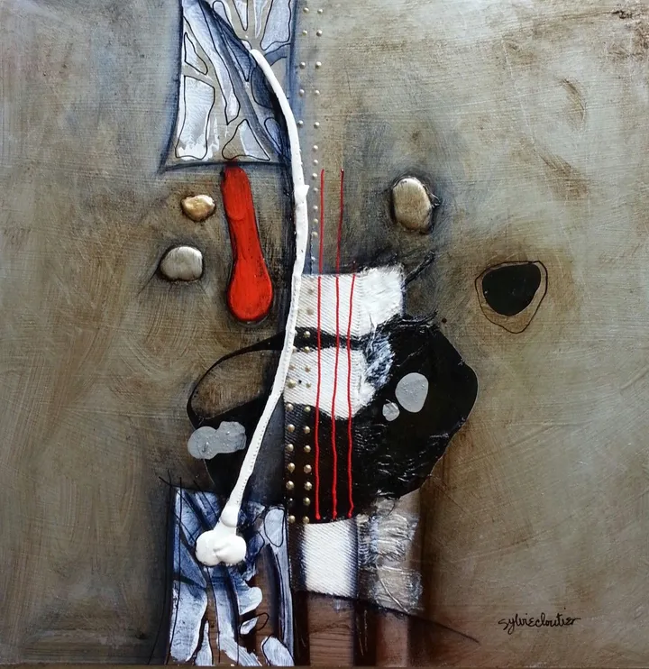 IMPACT EN BLANC no 2, artwork by Sylvie Cloutier