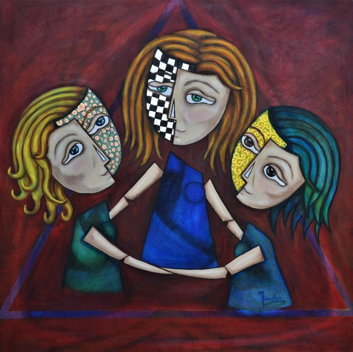 " Three ", artwork by Marisol Sànchez