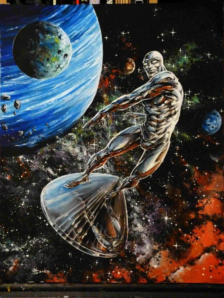 Silver Surfer, artwork by Jean Louis