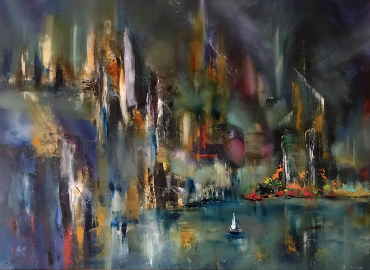 Cityscape of Future, artwork by Khrystyna Kozyuk