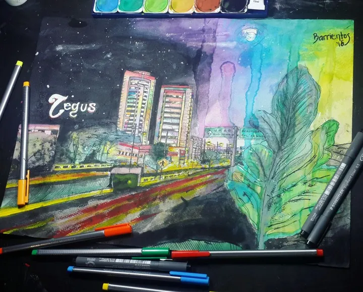 Tegucigalpa, artwork by Aziel Barrientos