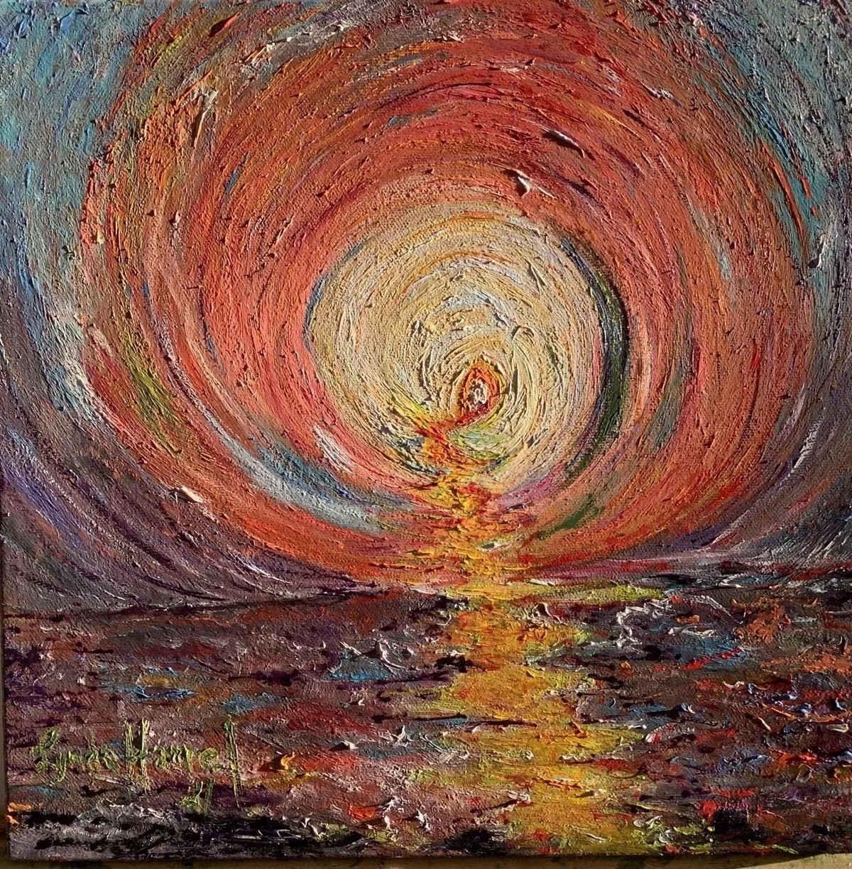 193-  La lumière jaillit, œuvre de Lynda Hamel