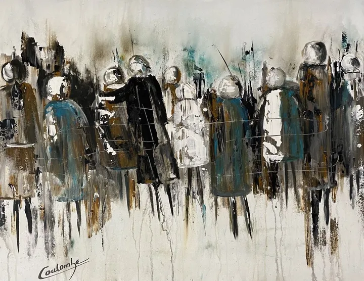 Liées par amitié, œuvre de Louizel Coulombe