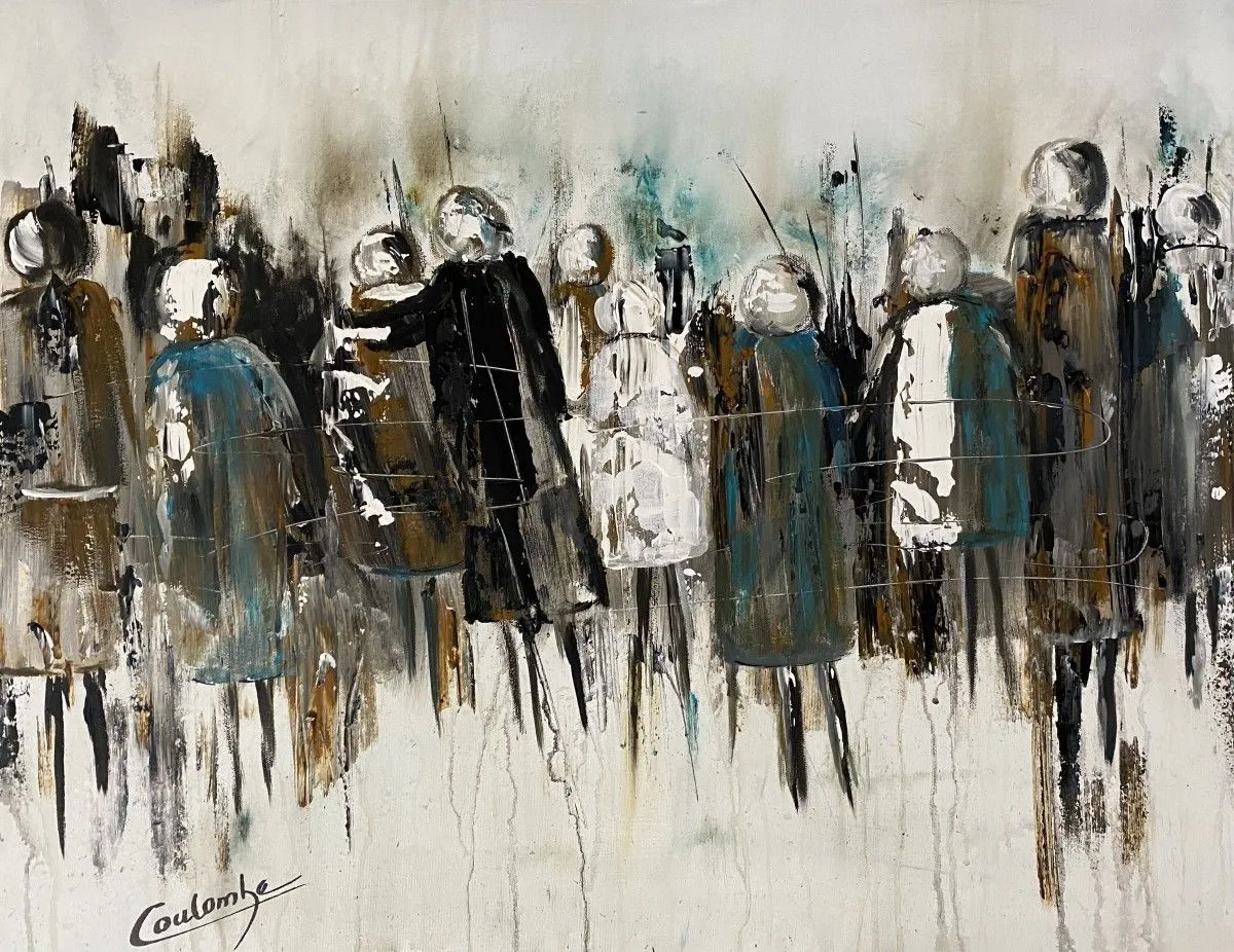 Liées par amitié, artwork by Louizel Coulombe