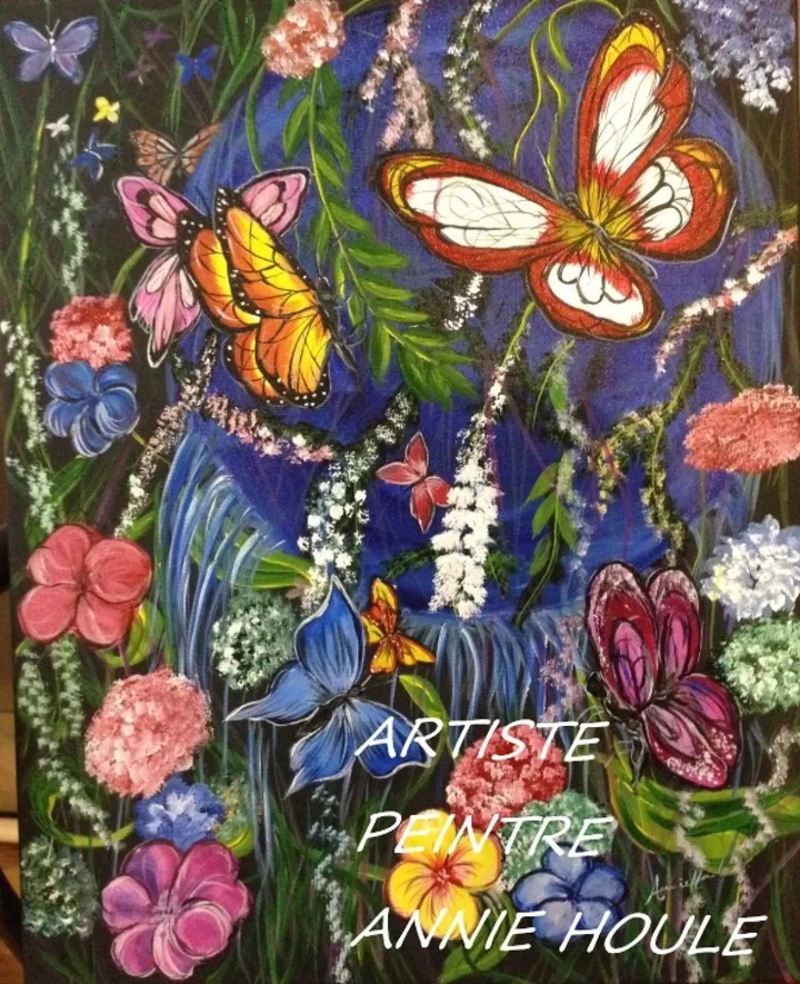 LE JARDIN AUX PAPILLONS, artwork by Annie RAX Houle