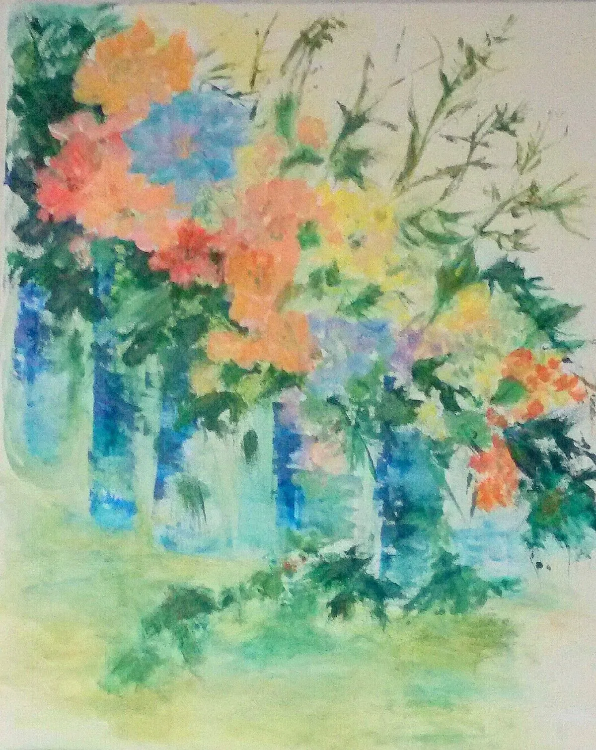MIXED FLOWERS, œuvre de Aase Lind