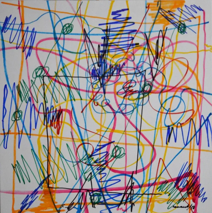 Composition 18-9, artwork by Marcel Renaud