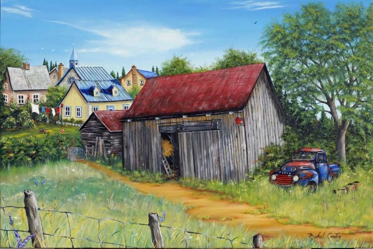 Le vieux Ford d'Albert, artwork by Michel Cantin