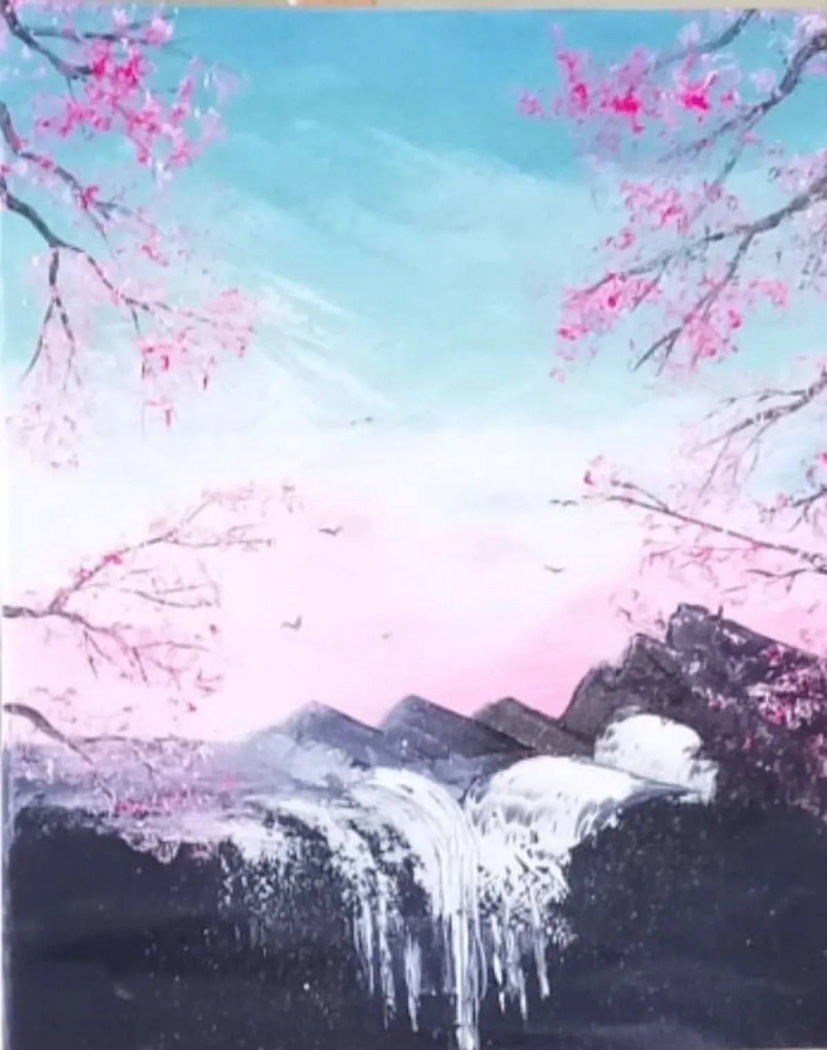 Série: Au fil de l'eau / Cascade 3, artwork by Viviane RINCK