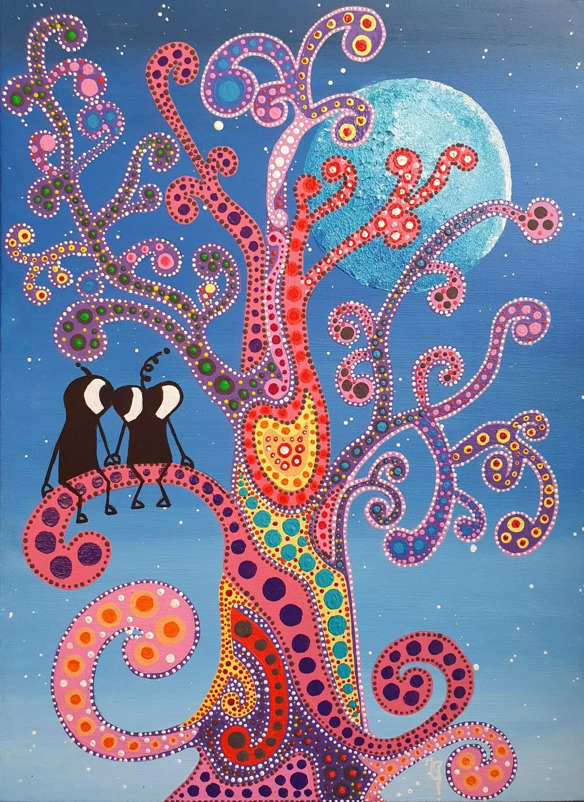 L'arbre enchanté, artwork by Malisu Art