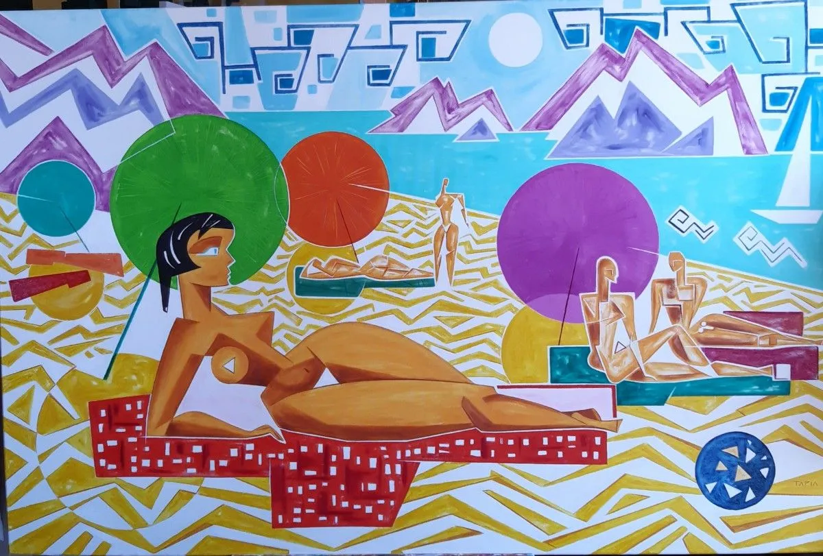THE BEACH, artwork by JUlio Tapia Gasca