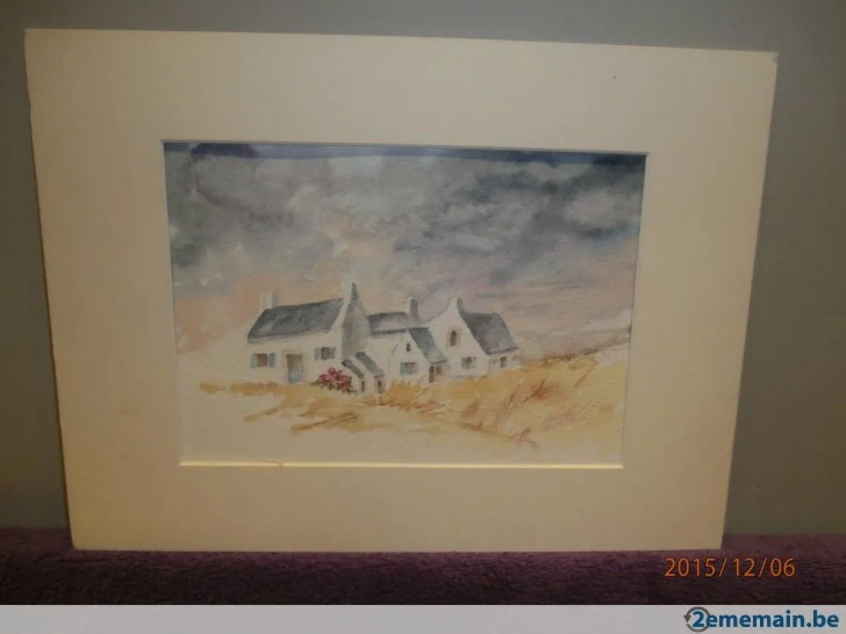 Maisons Typiques Bretonnes (France Ouest), artwork by Lucie RENKIN