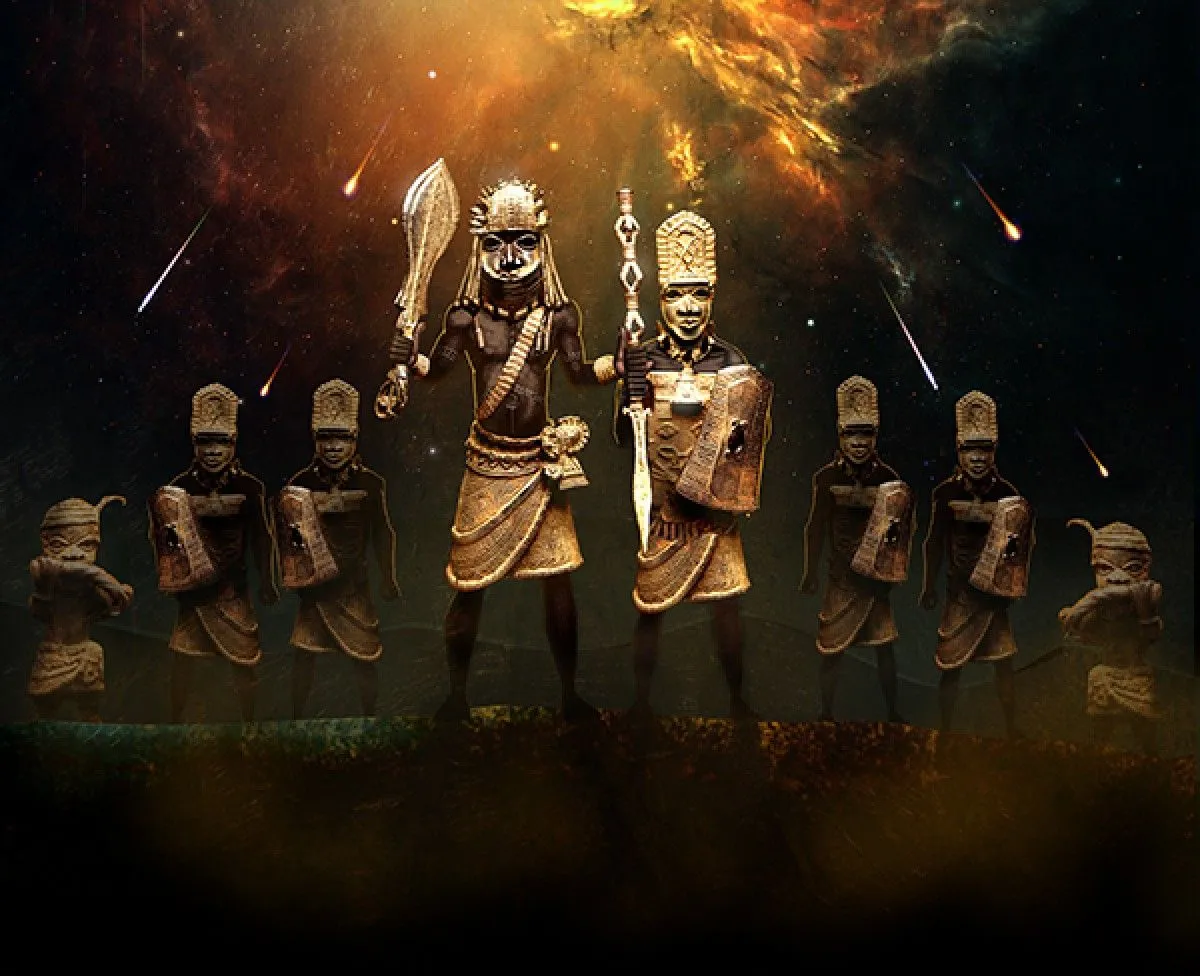 The dawn of kings (Cosmic Plaque), artwork by Aimuan Ogboghodo