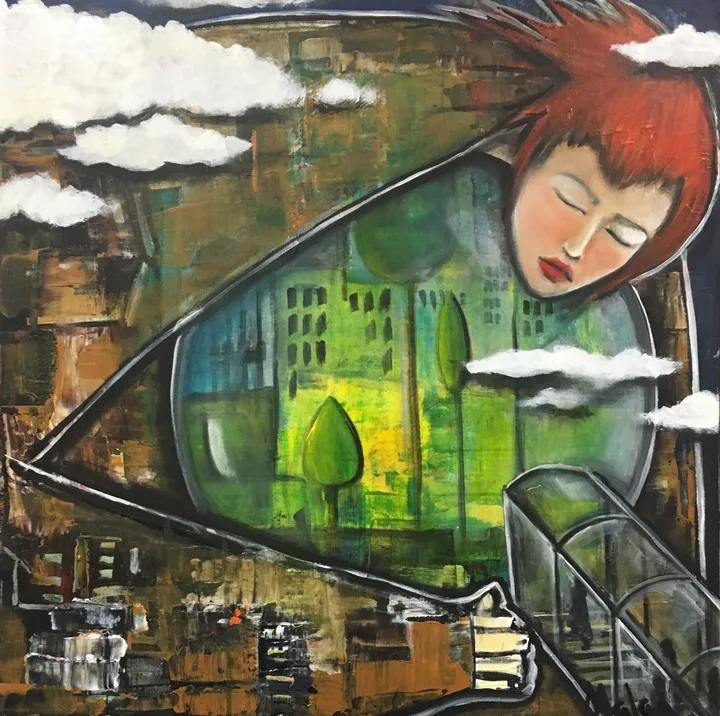 Le jardin, artwork by Malga Art