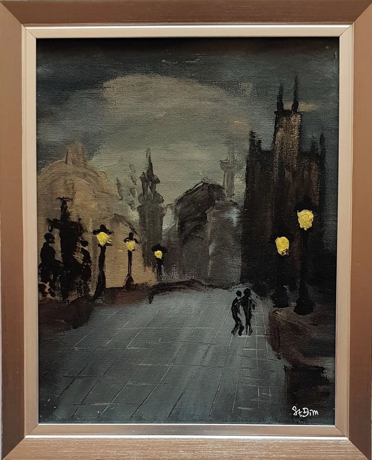 Prague. Charles Bridge, œuvre de Stanislava Dimitrova