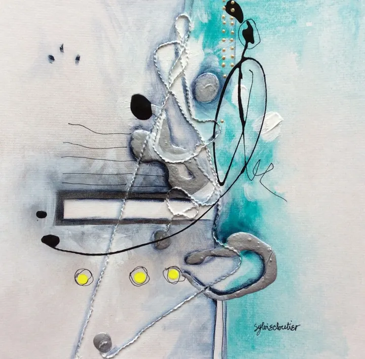 AT THE SEA # 4, artwork by Sylvie Cloutier