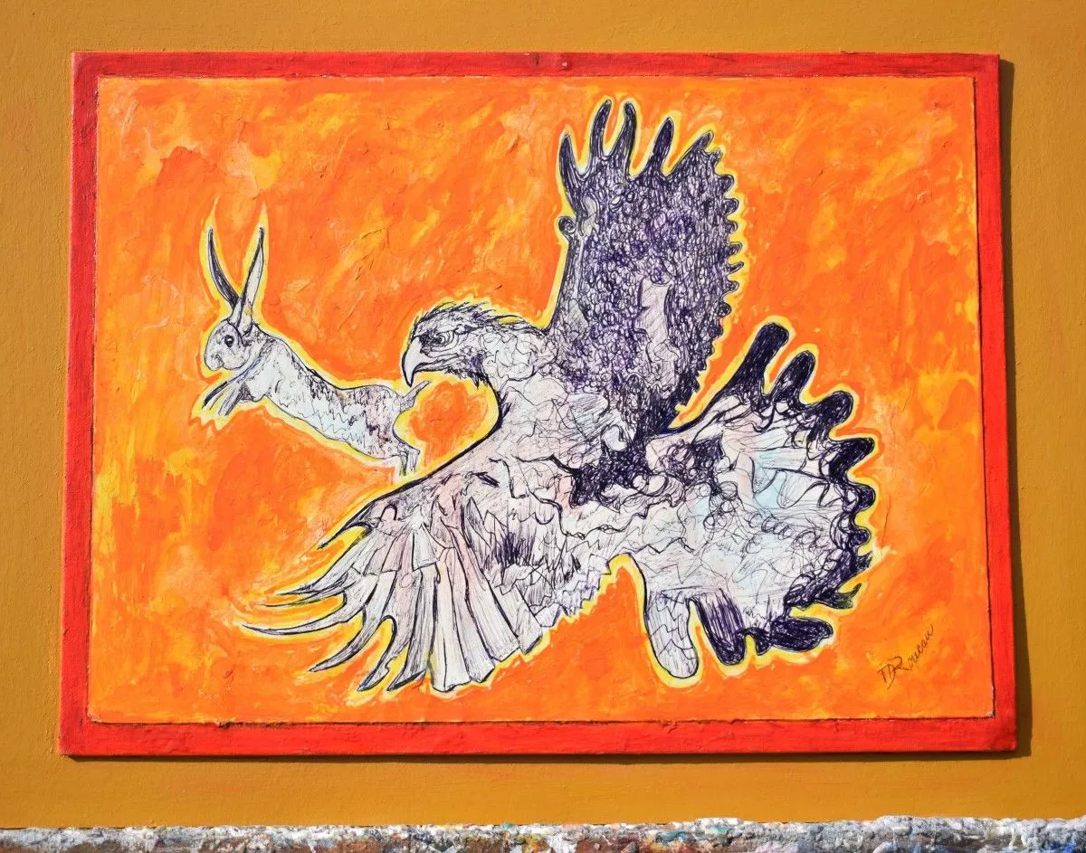 the hunt, la chasse, œuvre de Denis Roucau